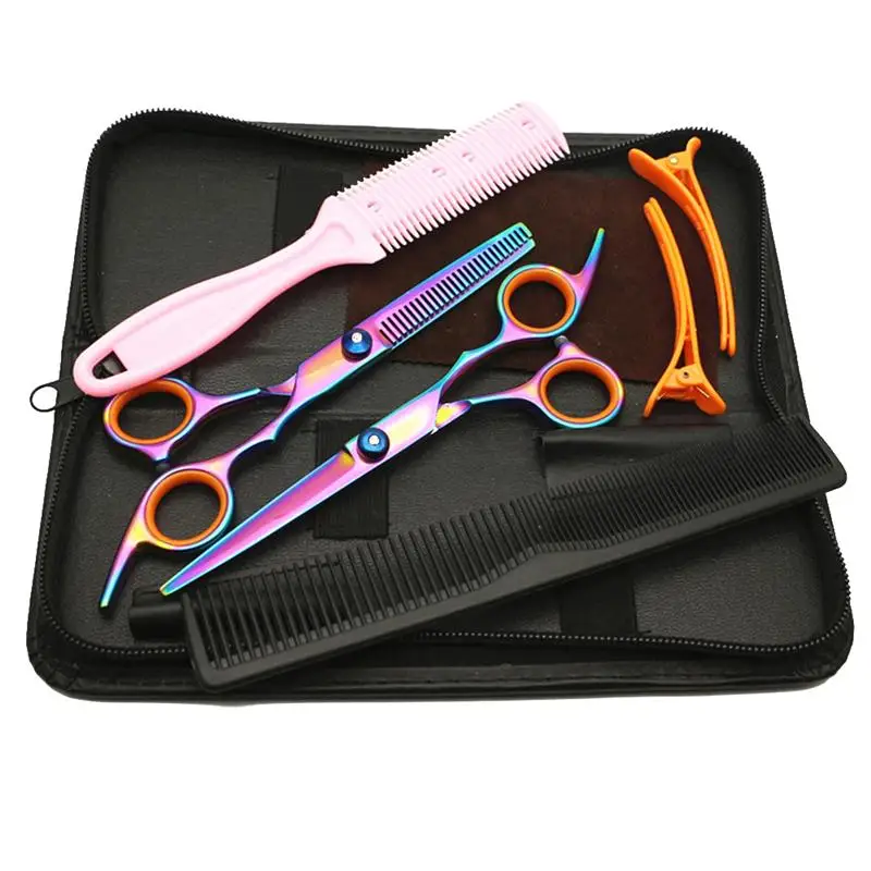 WINOMO Colorful Hair Scissors Set Hairdressing Scissors Professional Barber Salon Tool Teeth Scissors Comb Barber'S Tool Set
WINOMO Colorful Hair Scissors Set Hairdressing Scissors Professional Barber Salon Tool Teeth Scissors Comb Barber'S Tool Set