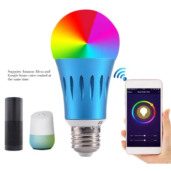 E27 E26 E14 B22 Smart WiFi bulb Dimmable light voice APP remote control Multi-color LED bulb work with Alexa Google Home nest
E27 E26 E14 B22 Smart WiFi bulb Dimmable light voice APP remote control Multi-color LED bulb work with Alexa Google Home nest