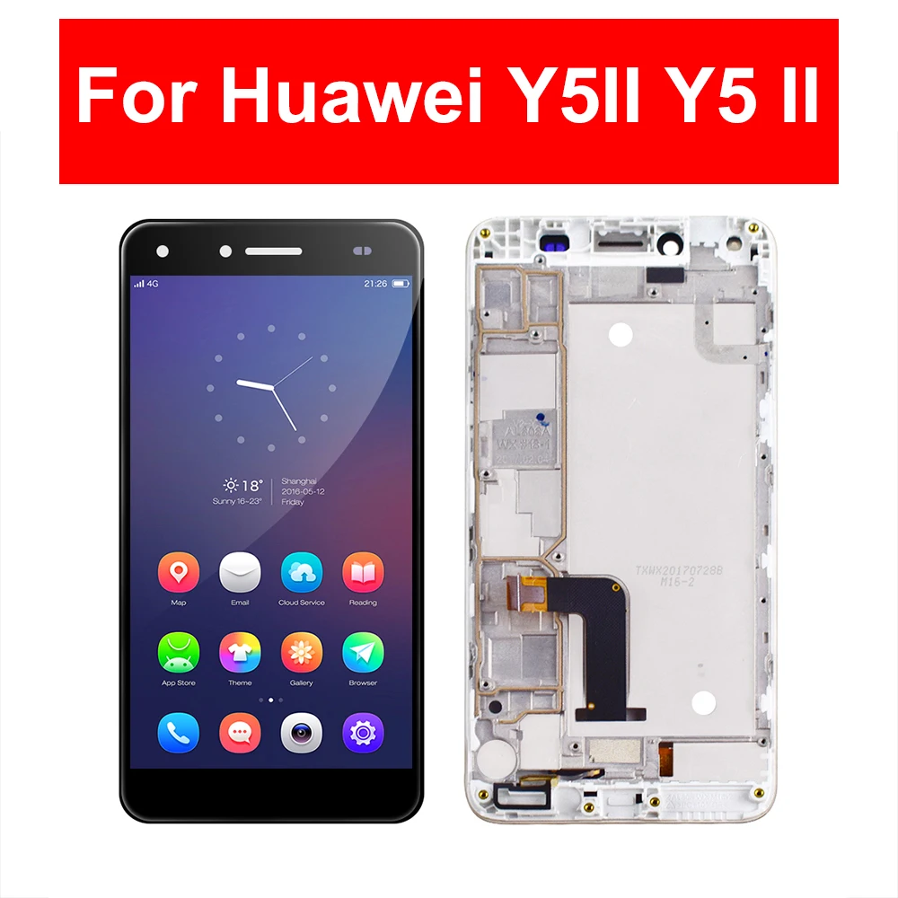 LCD For Huawei Y5II Y5 II Y5-2 CUN-U29 CUN L23 L03 L33 L21 L01 LCD Display Touch Screen Glass Assembly Frame For Huawei Y5II LCD
LCD For Huawei Y5II Y5 II Y5-2 CUN-U29 CUN L23 L03 L33 L21 L01 LCD Display Touch Screen Glass Assembly Frame For Huawei Y5II LCD