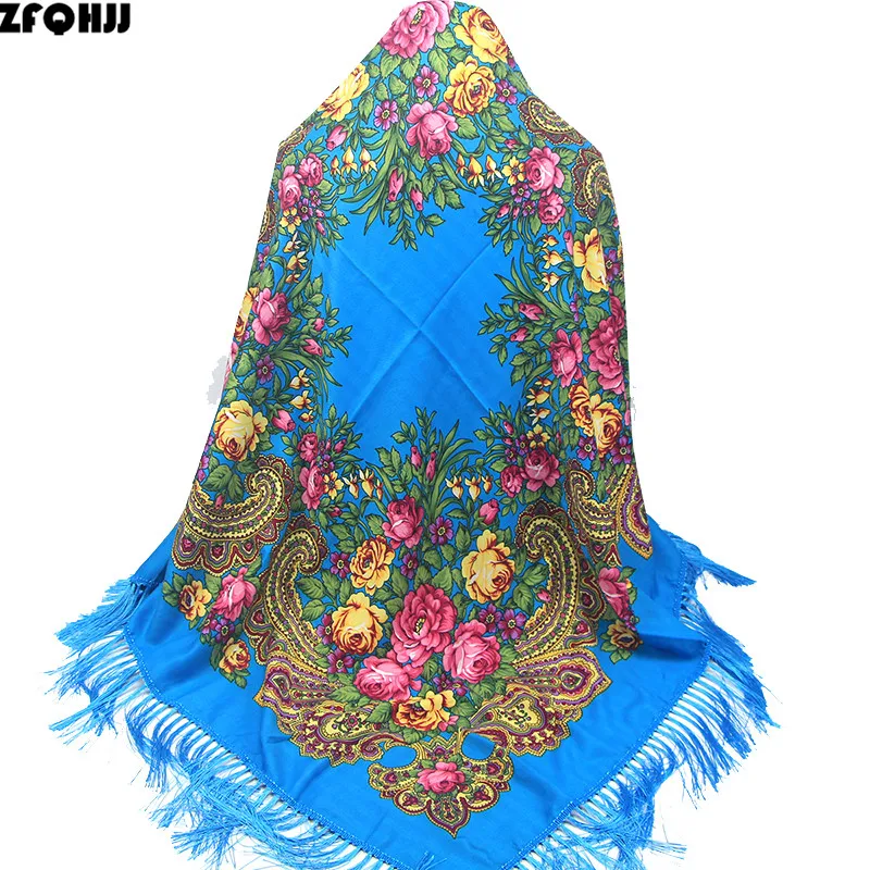 ZFQHJJ Russian Lady Ethnic Style 2018 Luxury Brand Women Square Scarf Cotton Floral Pattern Print Long Tassels Shawl Hijab Scarf
ZFQHJJ Russian Lady Ethnic Style 2018 Luxury Brand Women Square Scarf Cotton Floral Pattern Print Long Tassels Shawl Hijab Scarf