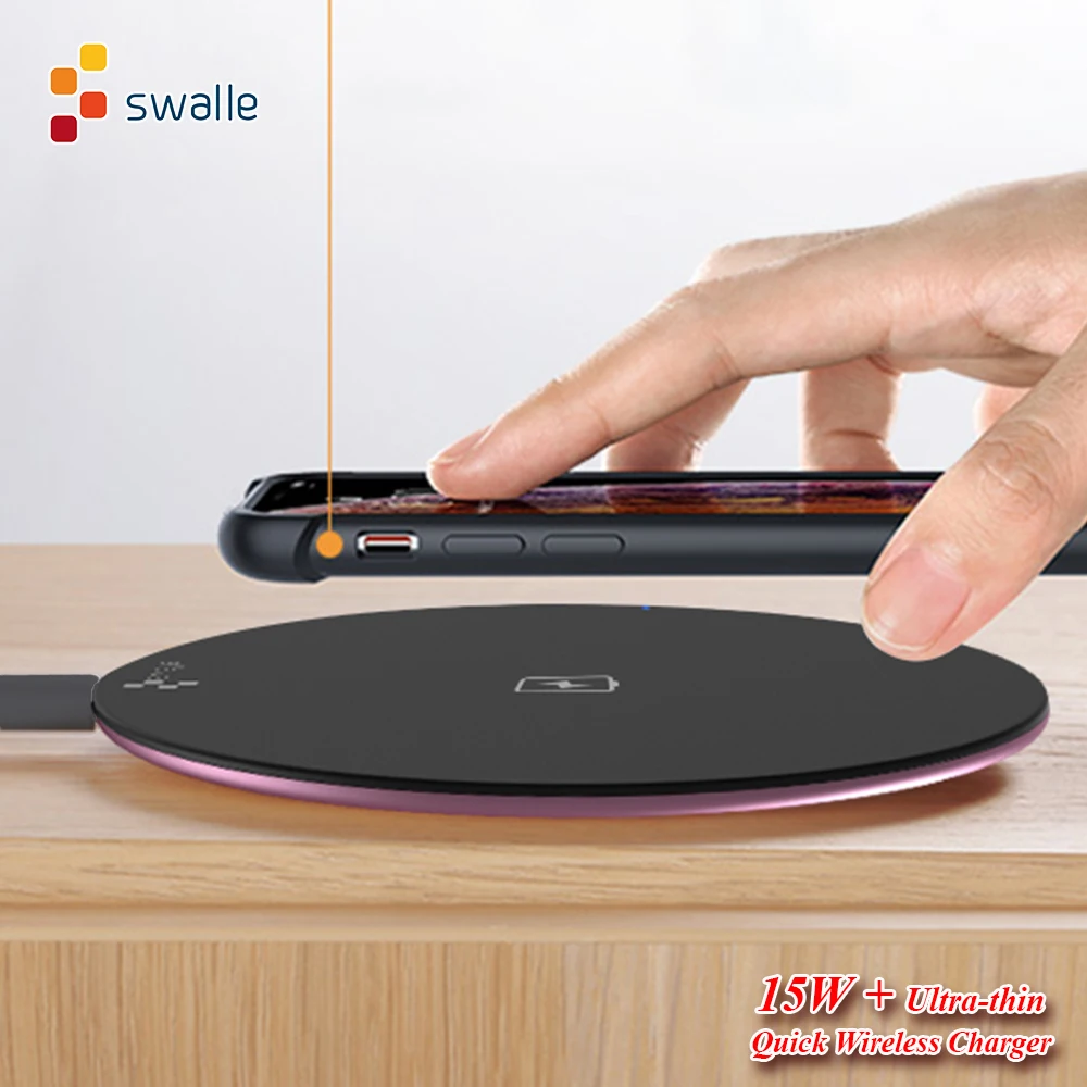 Swalle 15W Qi Wireless Charger for iPhone X/XS Max XR 8 Plus Visible Element Wireless Charging pad for Samsung S9 S10+ Note 9 8
Swalle 15W Qi Wireless Charger for iPhone X/XS Max XR 8 Plus Visible Element Wireless Charging pad for Samsung S9 S10+ Note 9 8