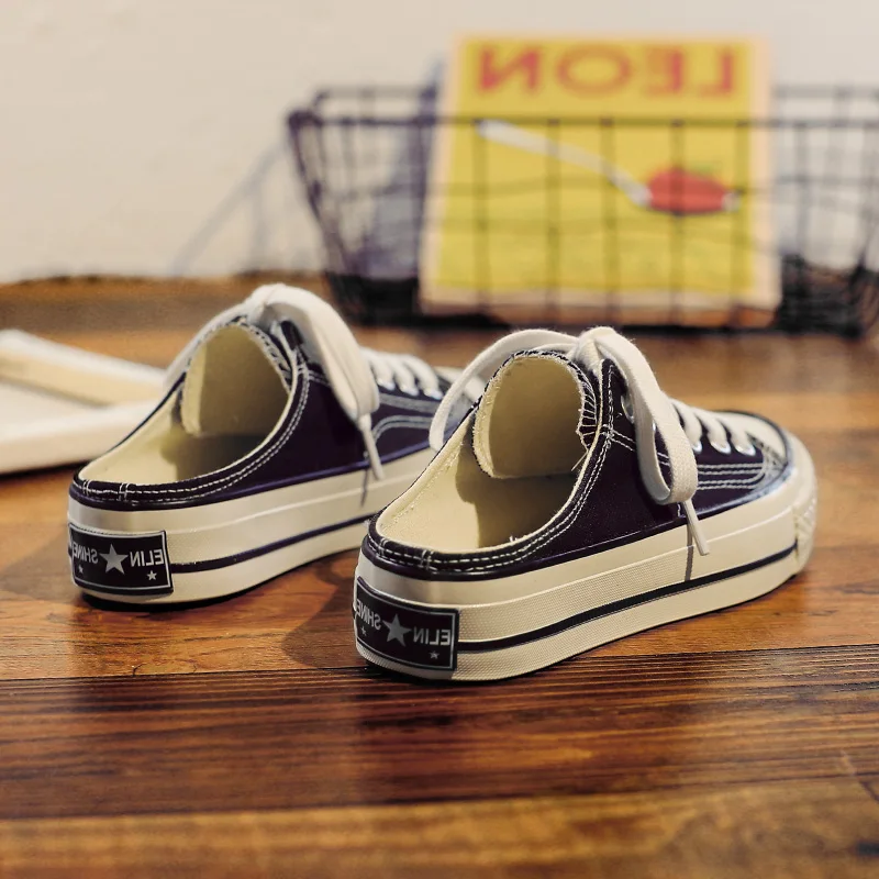 No heel and half canvas shoes women 2019 spring summer models small white shoes wild one pedal lazy shoes woman shoes sneakers
No heel and half canvas shoes women 2019 spring summer models small white shoes wild one pedal lazy shoes woman shoes sneakers