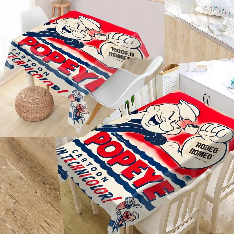 New Arrival Custom Popeye the Sailor Table Cloth Waterproof Oxford Fabric Rectangular Tablecloth Home Party Tablecloth
New Arrival Custom Popeye the Sailor Table Cloth Waterproof Oxford Fabric Rectangular Tablecloth Home Party Tablecloth