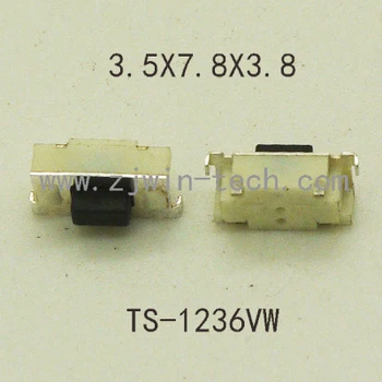 50PCS SMT 3x6x3.8mm 2PIN Tactile Tact Push Button Memontary Micro button side push light touch switch
50PCS SMT 3x6x3.8mm 2PIN Tactile Tact Push Button Memontary Micro button side push light touch switch