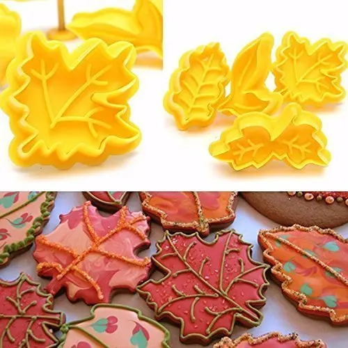 4Pcs/set Plunger Cookie Cutter Kit DIY Fall Maple Leaf Cake Mold Flower Plungers Fondant Pastry Craft Food Decor Gift
4Pcs/set Plunger Cookie Cutter Kit DIY Fall Maple Leaf Cake Mold Flower Plungers Fondant Pastry Craft Food Decor Gift
