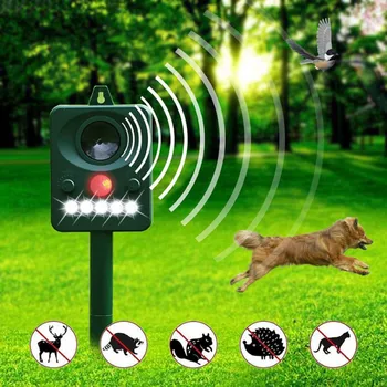 

Safe Farm Garden Outdoor Use Ultrasonic Solar Powered Cat Dog Animal Repeller Animal Chaser Deterrent Repellent Pest Control