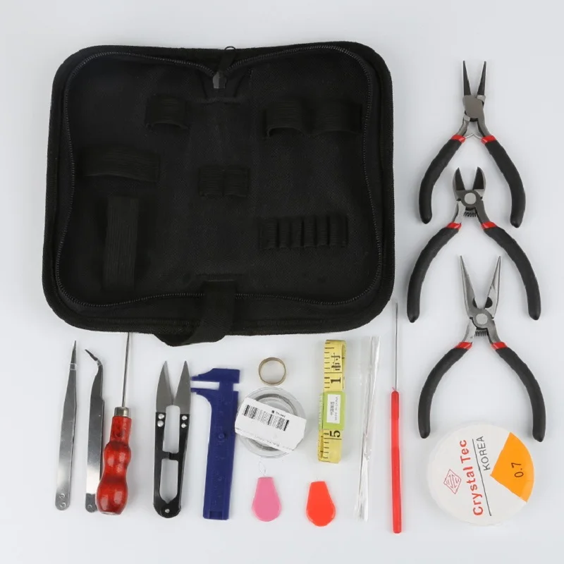 1Set JEWELRY MAKING material Canvas bag Ruler Scissors Pliers packaging tool kit Jewelry Accessories for DIY Making Beading
1Set JEWELRY MAKING material Canvas bag Ruler Scissors Pliers packaging tool kit Jewelry Accessories for DIY Making Beading