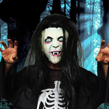 Halloween Long Hair Ghost Masker Zombie Scary Mask Halloween Mascaras Cosplay Terror Zombie Horror Masks Realistic Latex Masks
Halloween Long Hair Ghost Masker Zombie Scary Mask Halloween Mascaras Cosplay Terror Zombie Horror Masks Realistic Latex Masks