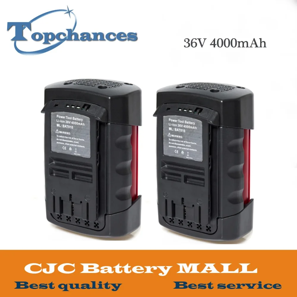 

2PCS 36V 4000mAh Li-ion Power Tool Battery Replacement For Bosch 2 607 336 108 2 607 336 108 BAT810 BAT836 BAT840 D-70771