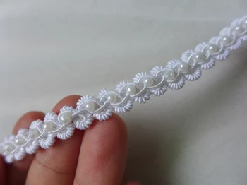 White Beads Trim, Pearl Lace Ribbon For Wedding Cake, Bridal Sash Belt, Wedding Gowns Lace 5 Yards
White Beads Trim, Pearl Lace Ribbon For Wedding Cake, Bridal Sash Belt, Wedding Gowns Lace 5 Yards