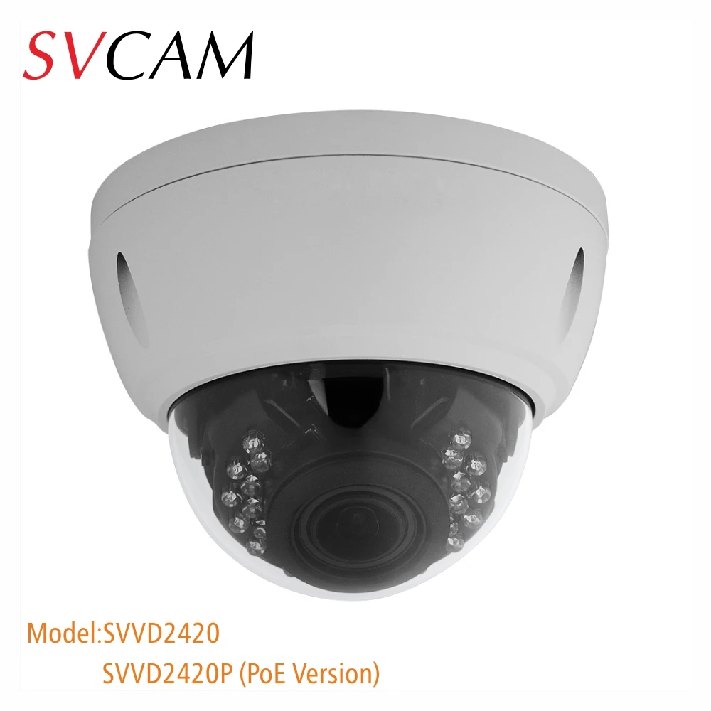 SVVD2420V Vandal Proof Dome Smart IP Camera Onvif HD1080P 2.8-12mm Varifocal Lens Designed for SVNVR with Smart Analysis Feature
SVVD2420V Vandal Proof Dome Smart IP Camera Onvif HD1080P 2.8-12mm Varifocal Lens Designed for SVNVR with Smart Analysis Feature