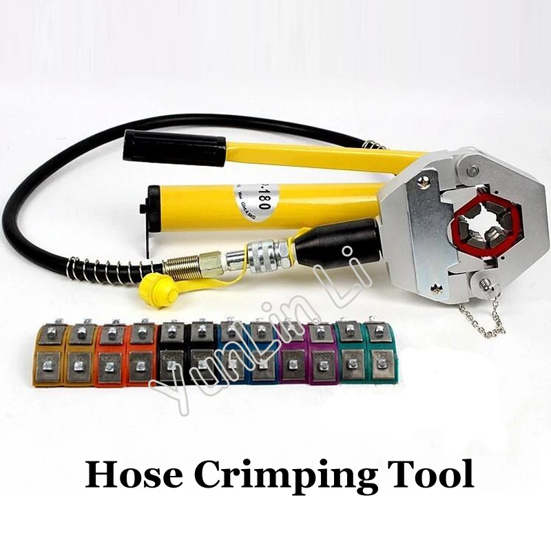 Automotive A/C Hose Crimping Tool for Repair Air Conditioner Pipes FS-7842A + CP-180 Pump
Automotive A/C Hose Crimping Tool for Repair Air Conditioner Pipes FS-7842A + CP-180 Pump