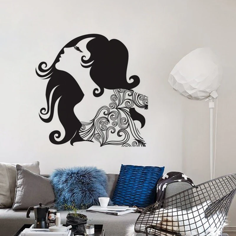 Fashionable Sexy Women Vinyl Wall Stickers Home Decoration Living room Bedroom Decals DIY Art Murals JG2700 | Дом и сад