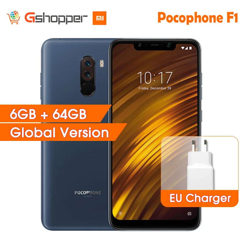 Global Version Xiaomi POCOPHONE F1 6GB 64GB POCO F1 Snapdragon 845 Smartphone AI Dual Camera 6.18" Full Screen Display 4000mAh
Global Version Xiaomi POCOPHONE F1 6GB 64GB POCO F1 Snapdragon 845 Smartphone AI Dual Camera 6.18" Full Screen Display 4000mAh