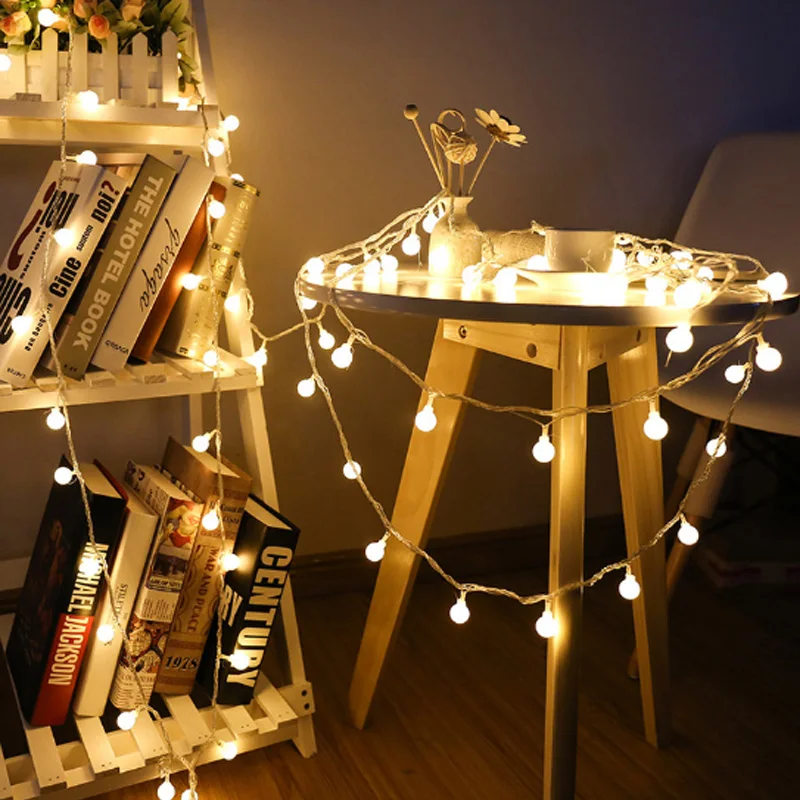 6m Led String Lights With 40led Ball Holiday Decoration Lamp Festival Christmas Lights Outdoor Lighting
6m Led String Lights With 40led Ball Holiday Decoration Lamp Festival Christmas Lights Outdoor Lighting