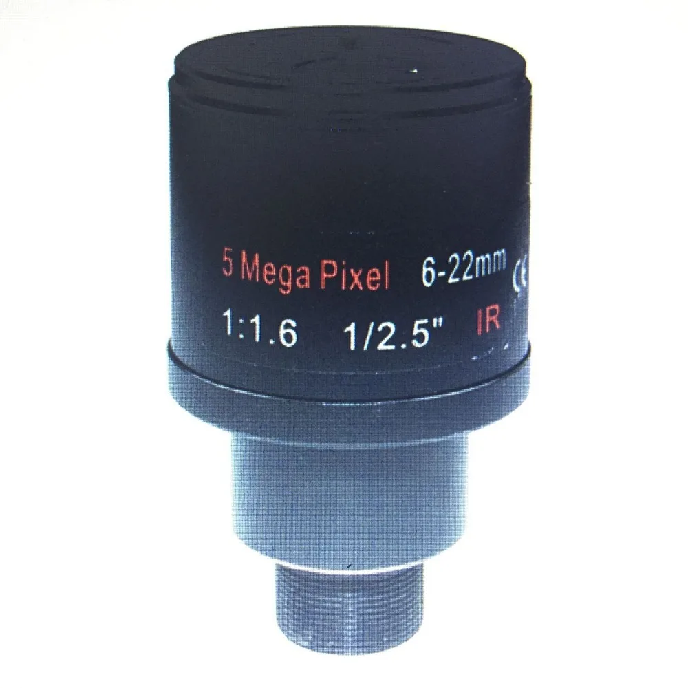 New Hot CCTV 5.0 Megapixel Varifocal 6-22mm IR Camera Manual Focus Lens F1.6 M12 Mount For Security AHD CVI SDI IP TVI Cameras
New Hot CCTV 5.0 Megapixel Varifocal 6-22mm IR Camera Manual Focus Lens F1.6 M12 Mount For Security AHD CVI SDI IP TVI Cameras