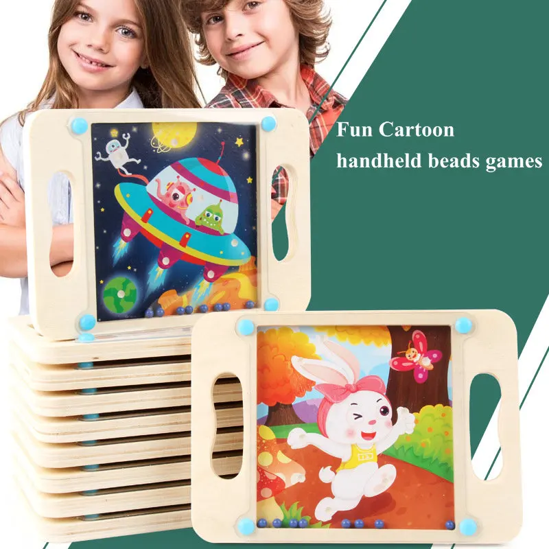 Kids Challenging games Fun Cartoon handheld beads game, Maze puzzle and Sliding Piece Puzzle wooden toys, Balance game baby toy
Kids Challenging games Fun Cartoon handheld beads game, Maze puzzle and Sliding Piece Puzzle wooden toys, Balance game baby toy