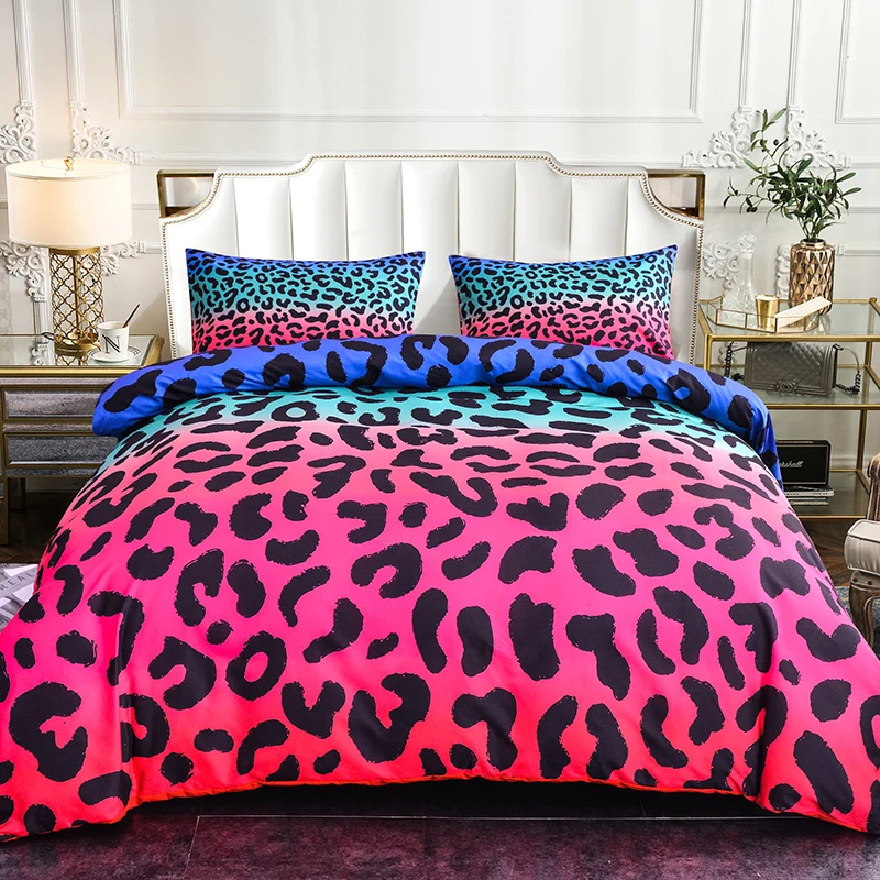 Boniu Home Textiles 3d Leopard Bedding Sets 2/3pcs Soft Gradient Duvet Cover With Pillow Covers Twin Full Size Bed Set Bedspread
Boniu Home Textiles 3d Leopard Bedding Sets 2/3pcs Soft Gradient Duvet Cover With Pillow Covers Twin Full Size Bed Set Bedspread