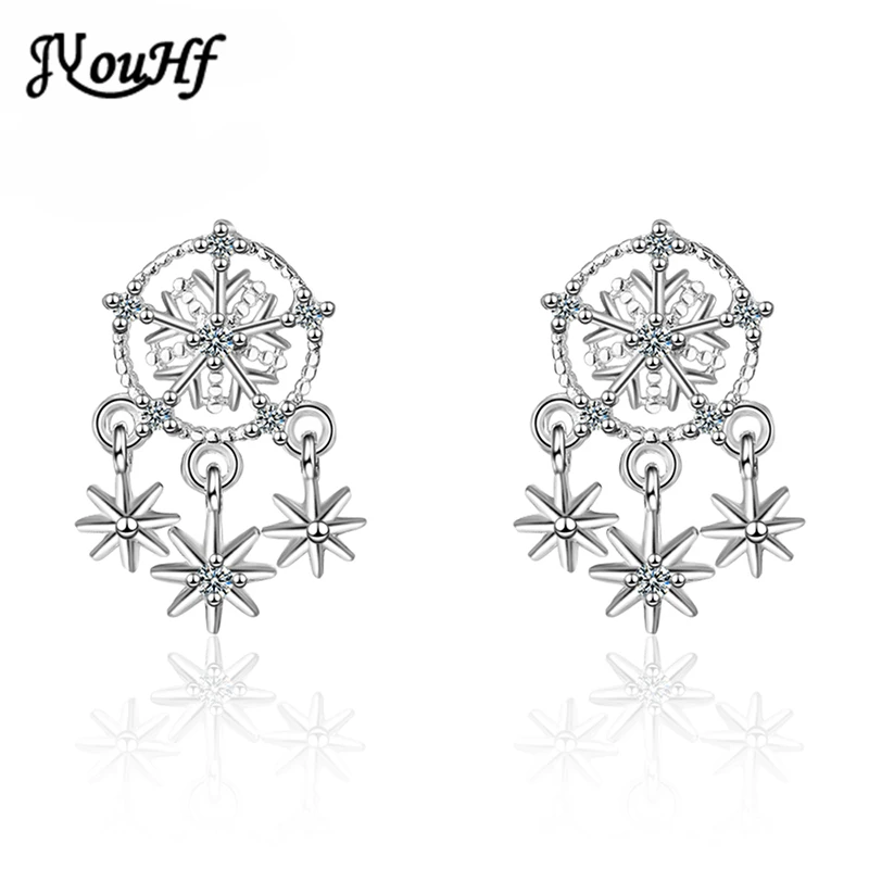 JYouHF Ethnic 925 Sterling Silver Dream Catcher Hollow Earrings for Women Classic Silver Golden Color Snowflake Zirconia Jewelry
JYouHF Ethnic 925 Sterling Silver Dream Catcher Hollow Earrings for Women Classic Silver Golden Color Snowflake Zirconia Jewelry