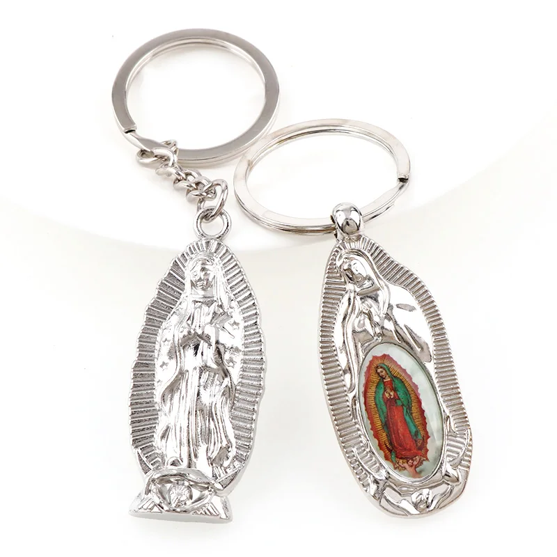 Religion Our Lady of Guadalupe Pendant Keychain for Keys Men's Jewelry Car Keys Chain Ring Cover Holder Trinket
Religion Our Lady of Guadalupe Pendant Keychain for Keys Men's Jewelry Car Keys Chain Ring Cover Holder Trinket