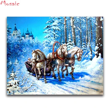 full square diamond embroidery winter 5D diy diamond painting cross stitch crystal three horse in snow landscape Diamond mosaic
full square diamond embroidery winter 5D diy diamond painting cross stitch crystal three horse in snow landscape Diamond mosaic