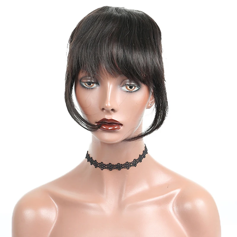 Brazilian-Human-Hair-Blunt-Bangs-Clip-In-Human-Hair-Extension-Natural-Black-Dolago-100-Virgin-Hair (1)