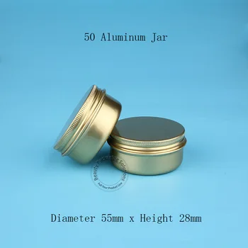 50pcs/Lot New High Quality 50g Epmty Aluminum Cream Jar Women Cosmetic 50ml Facial Cream Jar Gold Cap Refillable Screw Vial
50pcs/Lot New High Quality 50g Epmty Aluminum Cream Jar Women Cosmetic 50ml Facial Cream Jar Gold Cap Refillable Screw Vial