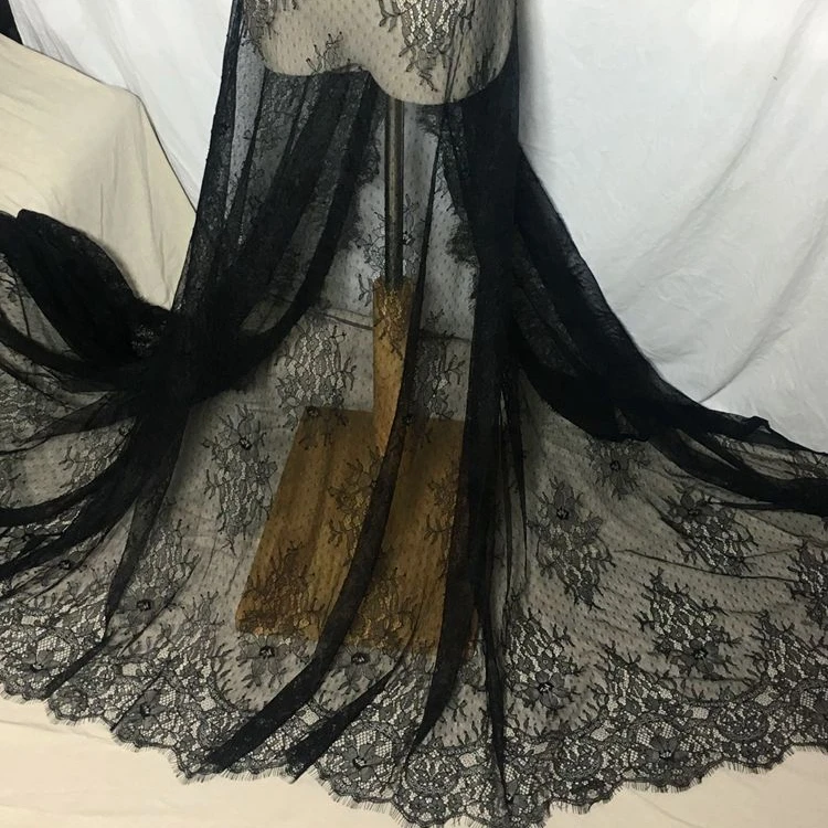 Thin mesh method single white bone line soft eyelash lace fabric width 120CM manual diy clothing accessories wedding material
Thin mesh method single white bone line soft eyelash lace fabric width 120CM manual diy clothing accessories wedding material