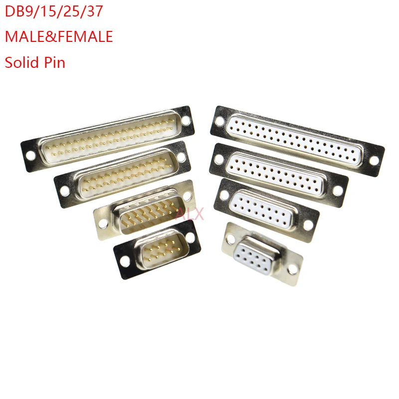 1Pcs Gold Solid Pin DB9 DB15 DB25 DB37 Hole/Pin Female/Male Welded Connector RS232 serial port D-SUB adapter 9/15/25/37 pin
1Pcs Gold Solid Pin DB9 DB15 DB25 DB37 Hole/Pin Female/Male Welded Connector RS232 serial port D-SUB adapter 9/15/25/37 pin