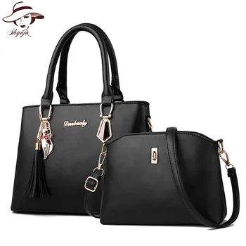Composite Bag 2PCS Set Fashion Designer Women Bag with Small Messenger Clutch High Quality PU Leather Tassel Shoulder Handbags
Composite Bag 2PCS Set Fashion Designer Women Bag with Small Messenger Clutch High Quality PU Leather Tassel Shoulder Handbags