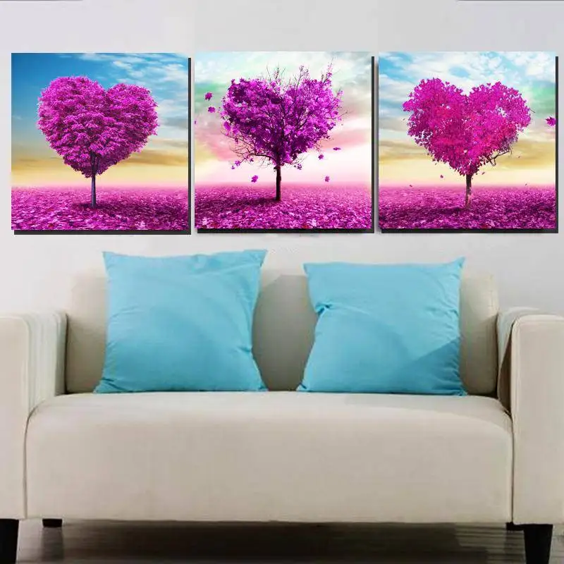 Fashion Modular Home Decor Framework Picture 3 Pieces Heart Love Tree Canvas Printing Painting Modern Romantic High Quality
Fashion Modular Home Decor Framework Picture 3 Pieces Heart Love Tree Canvas Printing Painting Modern Romantic High Quality