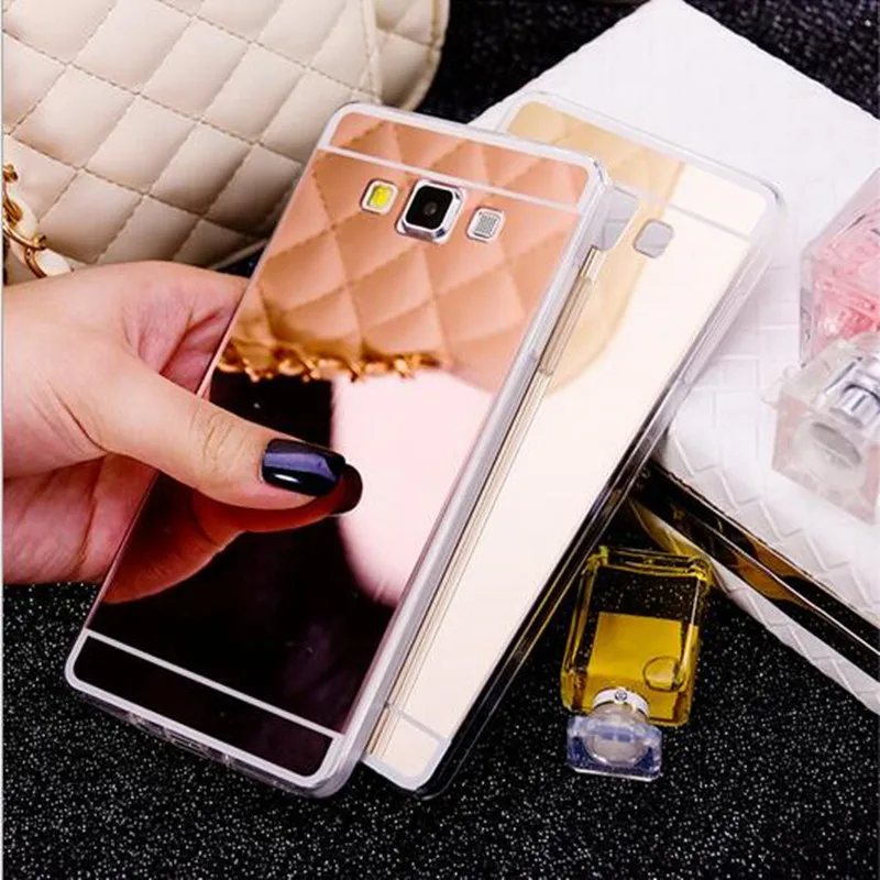 Зеркальные чехлы из ТПУ для Samsung Galaxy A3 A5 J3 J5 2016 2017 S3 S4 S5 S6 S7 Edge S8 S9 Plus Grand Prime G530