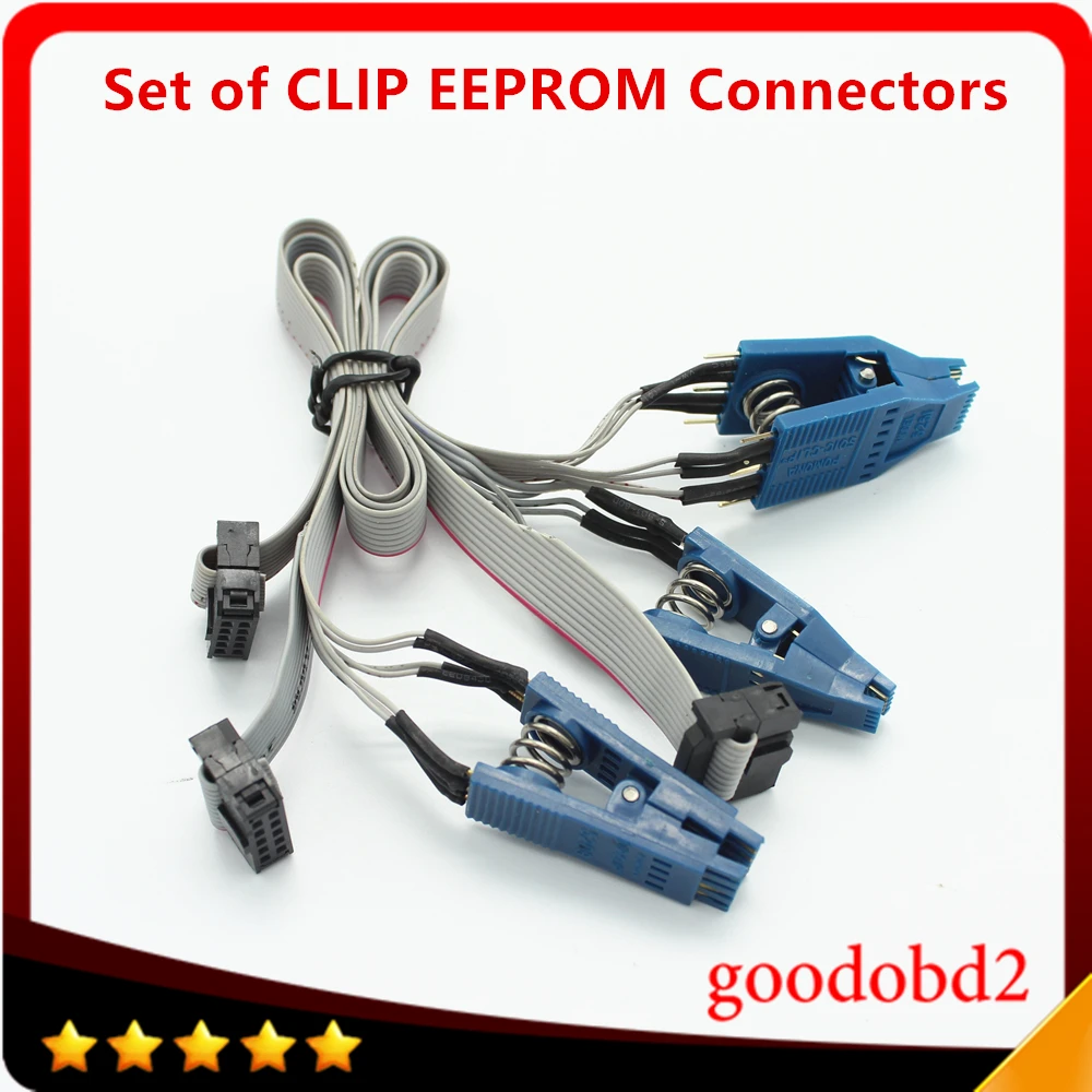 Set of CLIP EEPROM Connectors for Tacho PRO Universal DIP-8CON,SOIC-14CON and SOIC-8CON July Version Adapter Cable
Set of CLIP EEPROM Connectors for Tacho PRO Universal DIP-8CON,SOIC-14CON and SOIC-8CON July Version Adapter Cable