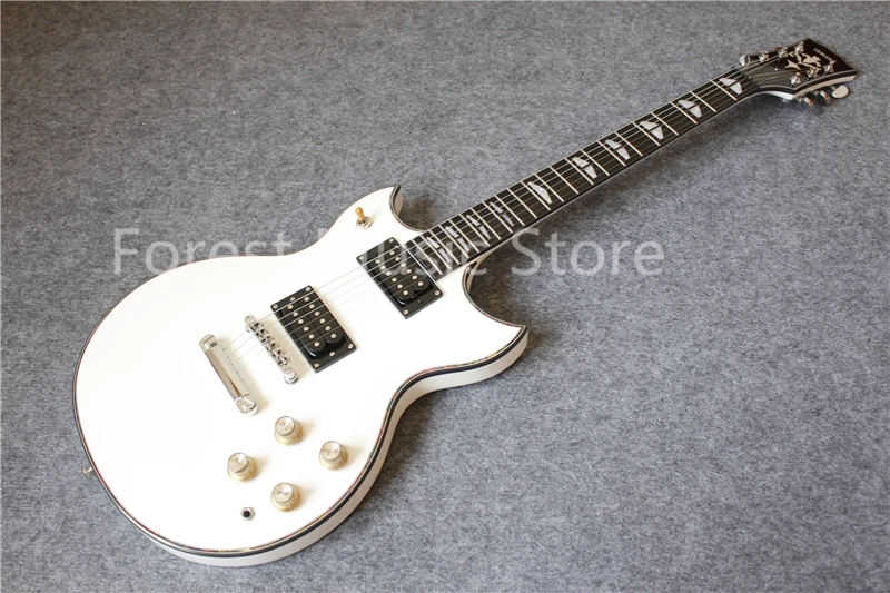 High Quality White Glossy Finish Suneye SG Electric Guitars With Black Binding Guitar Body & Kit Custom Available
High Quality White Glossy Finish Suneye SG Electric Guitars With Black Binding Guitar Body & Kit Custom Available