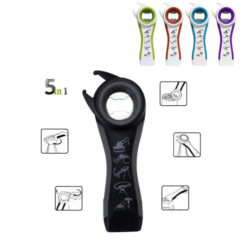 5 in 1 Creative Multifunction Stainless Steel Manual Can Opener Beer Bottle Opener Jar Opener Kitchen Tool Kitchen Gadgets
5 in 1 Creative Multifunction Stainless Steel Manual Can Opener Beer Bottle Opener Jar Opener Kitchen Tool Kitchen Gadgets