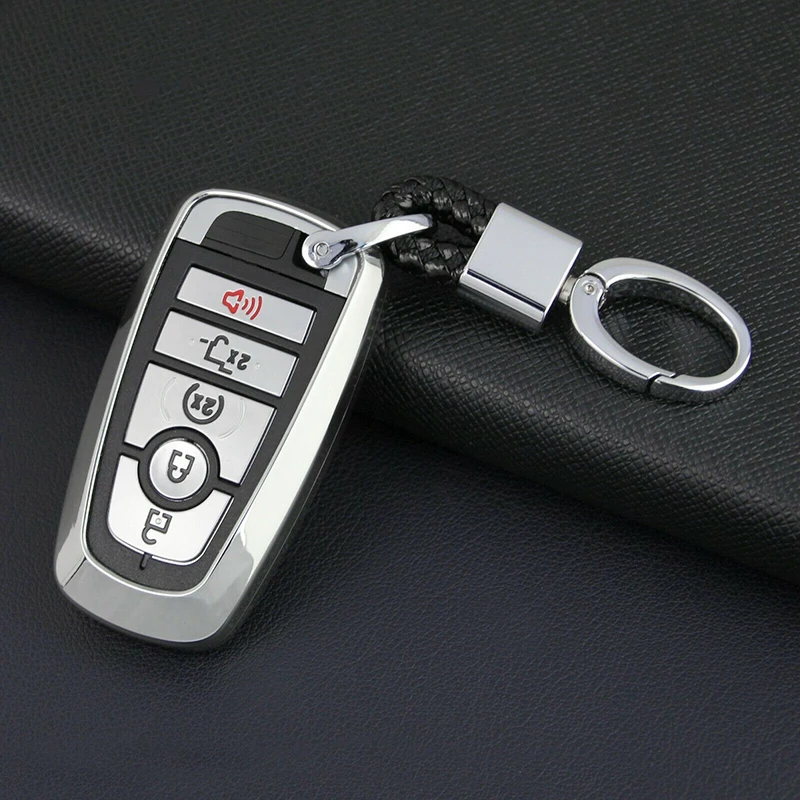 1pc Key Case For Ford Explorer Fusion For Mustang Edge Ecosport Smart Fob Chain Ring Cover Keychain Replacement
1pc Key Case For Ford Explorer Fusion For Mustang Edge Ecosport Smart Fob Chain Ring Cover Keychain Replacement