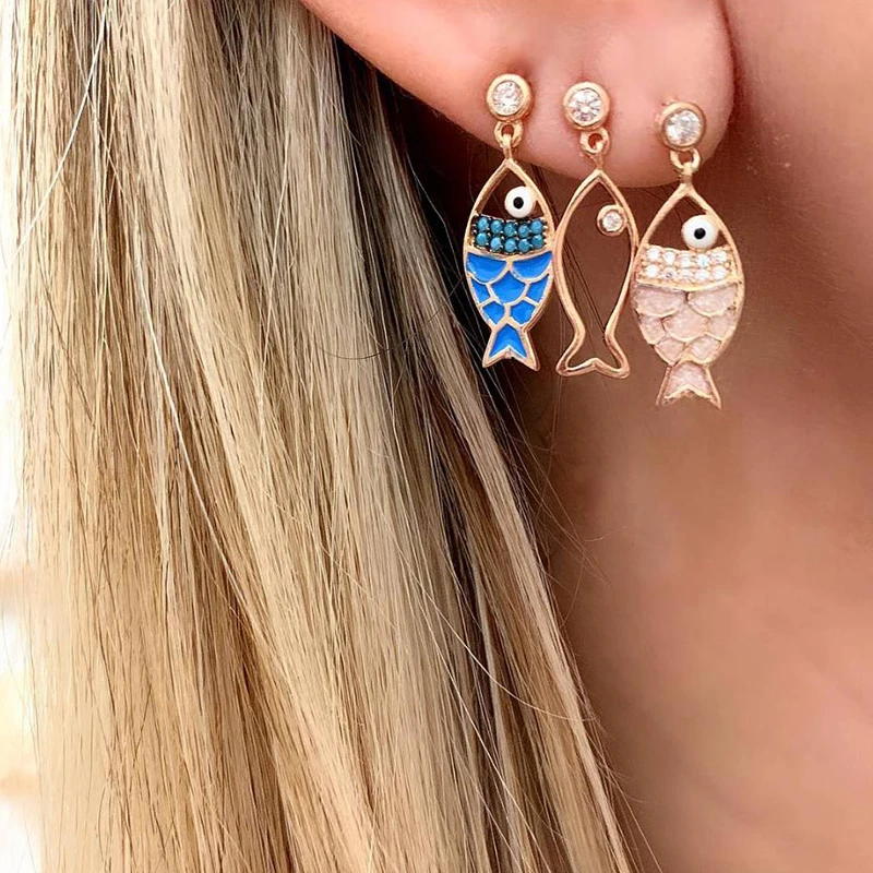 3 Pcs/ Set Personality Female Inlaid Crystal Gem Hollow Geometric Pendant Fish Earrings Set Fashion Creative Party Jewelry Gift
3 Pcs/ Set Personality Female Inlaid Crystal Gem Hollow Geometric Pendant Fish Earrings Set Fashion Creative Party Jewelry Gift
