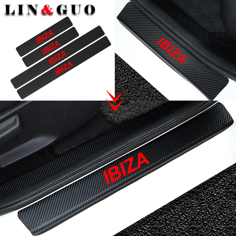 4pcs Car Door Sill Protector Car Styling Carbon Fiber Door Plate Scuff Protection Sticker fit for Seat Ibiza
4pcs Car Door Sill Protector Car Styling Carbon Fiber Door Plate Scuff Protection Sticker fit for Seat Ibiza