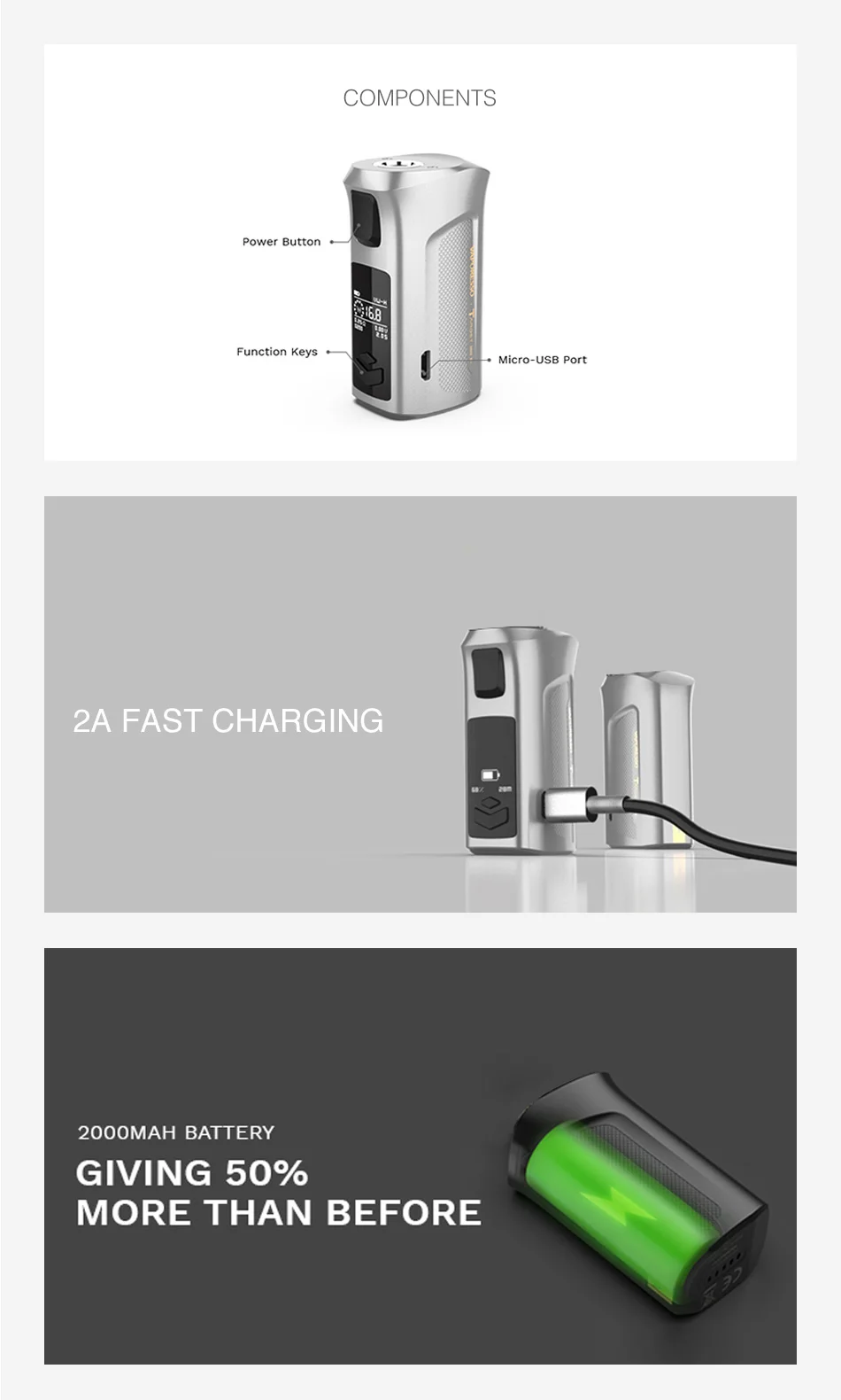 Vaporesso Target Mini 2 50W Kit with VM Tank 2000mAh