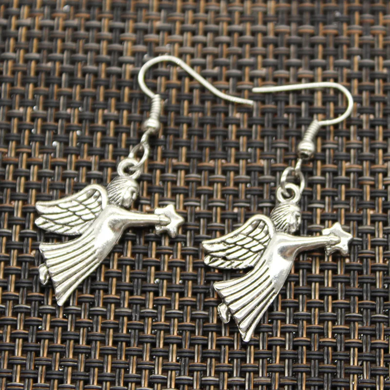 New Fashion Handmade guardian angel star love angel Cupid Pendants DIY Earrings For Women Party
New Fashion Handmade guardian angel star love angel Cupid Pendants DIY Earrings For Women Party