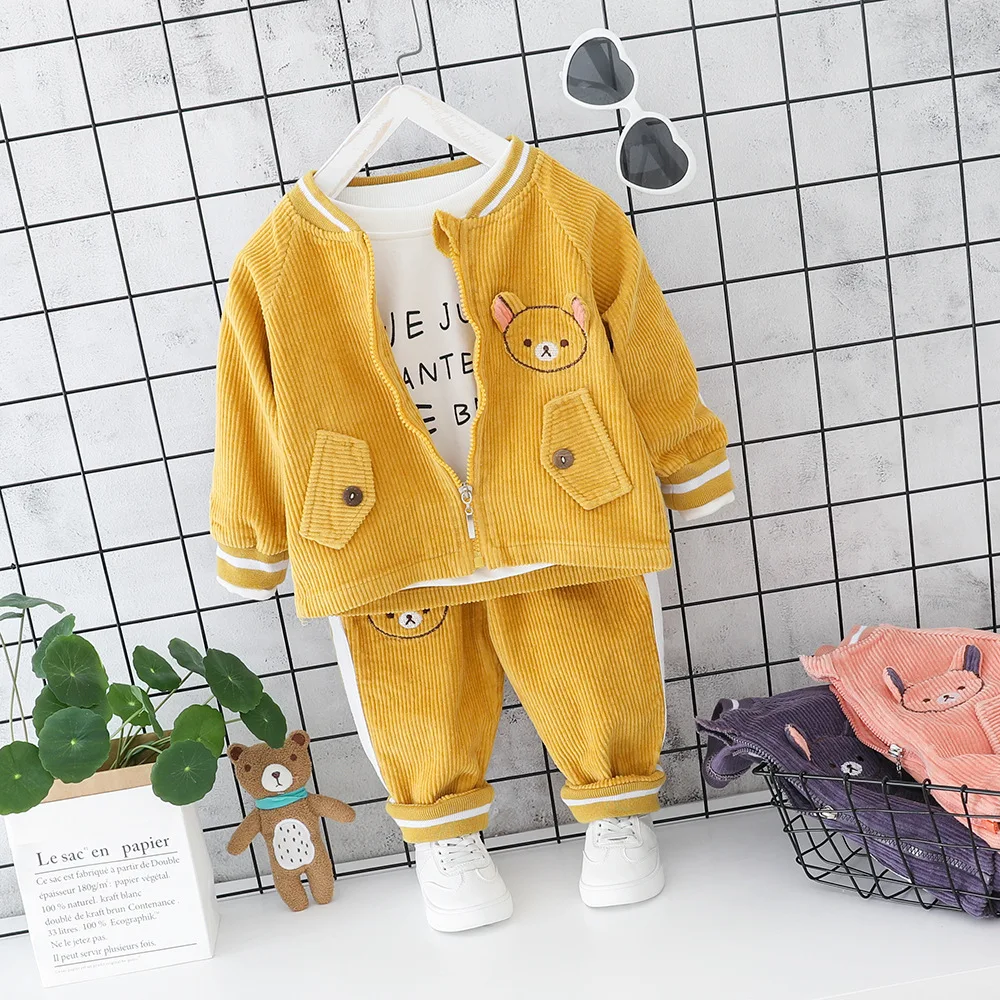 Children Baby Girls Boys Clothes Toddler Clothing Infant Autumn Suits Cartoon Coat T Shirt Pants 3 Pcs/sets Kids Leisure Costume
Children Baby Girls Boys Clothes Toddler Clothing Infant Autumn Suits Cartoon Coat T Shirt Pants 3 Pcs/sets Kids Leisure Costume