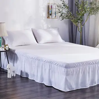 6 Sizes Sides Wrap Around Elastic Solid Color Bed Skirt Drop Dust Ruffled Adjustable Luxurious Bedding Home Decoration Gift
6 Sizes Sides Wrap Around Elastic Solid Color Bed Skirt Drop Dust Ruffled Adjustable Luxurious Bedding Home Decoration Gift