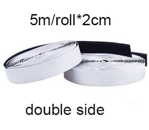 10m (5m/roll)*2cm DOUBLE side Black / White self adhesive velcros cable tie with tape
10m (5m/roll)*2cm DOUBLE side Black / White self adhesive velcros cable tie with tape