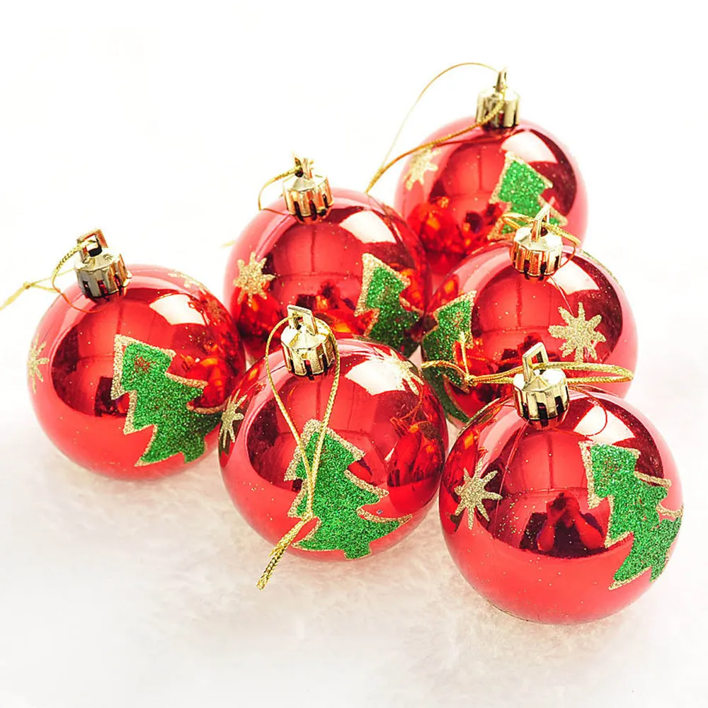 New Year 6Pcs Christmas Balls Baubles Party Xmas Tree Decorations Hanging Ornament Decor natale noel natal kerst navidad
New Year 6Pcs Christmas Balls Baubles Party Xmas Tree Decorations Hanging Ornament Decor natale noel natal kerst navidad