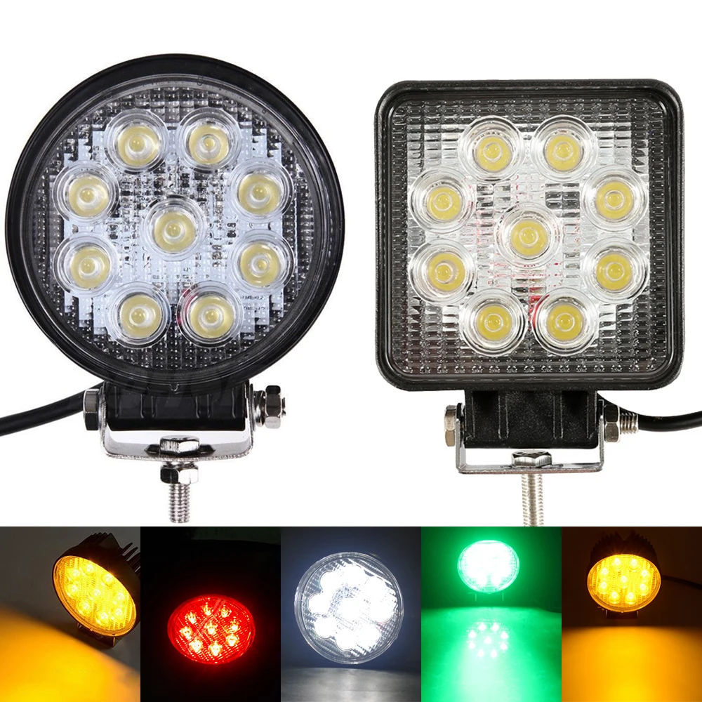 2pcs 4Inch 27W Led Work Light Spot Flood Near Far Working Lamp White Yellow Green Blue Red Driving Bulb for Tractor Boat Offroad
2pcs 4Inch 27W Led Work Light Spot Flood Near Far Working Lamp White Yellow Green Blue Red Driving Bulb for Tractor Boat Offroad
