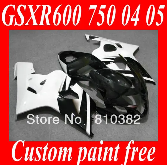 HOT Fairing kit for SUZUKI GSXR600 750 04 05 GSXR600 GSXR750 GSX-R600 750 K4 2004 2005 WHITE gloss black Fairings set SW84
HOT Fairing kit for SUZUKI GSXR600 750 04 05 GSXR600 GSXR750 GSX-R600 750 K4 2004 2005 WHITE gloss black Fairings set SW84