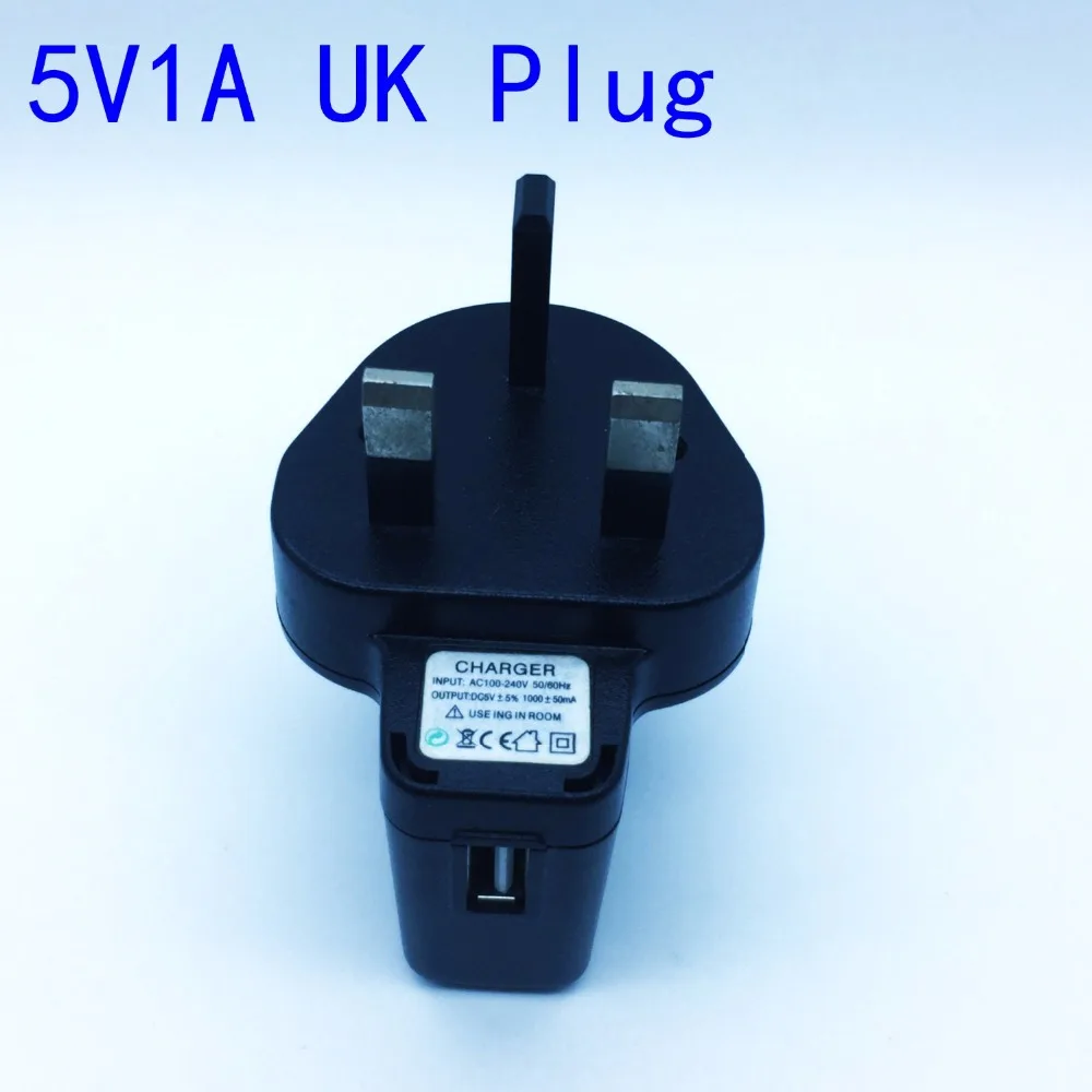 10 шт. 5V1A Великобритании зарядное устройство plug машинного обучения Зарядное USB