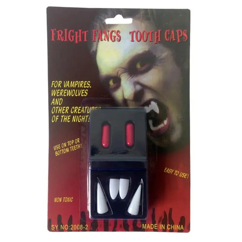Horrific Vampire False Teeth Ghost Devil False Tooth Zombie Dentures Blood Halloween Props Horror Demon Monster Cosplay Party
Horrific Vampire False Teeth Ghost Devil False Tooth Zombie Dentures Blood Halloween Props Horror Demon Monster Cosplay Party