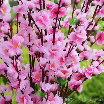 126CM/50inch Pink Artificial Peach Branches Cherry Blossom Silk Flowers Home Wedding party shop Decoration Flower 50pcs/lot
126CM/50inch Pink Artificial Peach Branches Cherry Blossom Silk Flowers Home Wedding party shop Decoration Flower 50pcs/lot