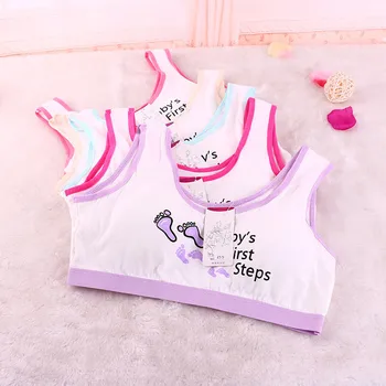 Footprint Children Sports Bras for Girls Cotton Training Bra for Children Puberty Teen Bra Underwear Kids Lingerie for Girls
Footprint Children Sports Bras for Girls Cotton Training Bra for Children Puberty Teen Bra Underwear Kids Lingerie for Girls